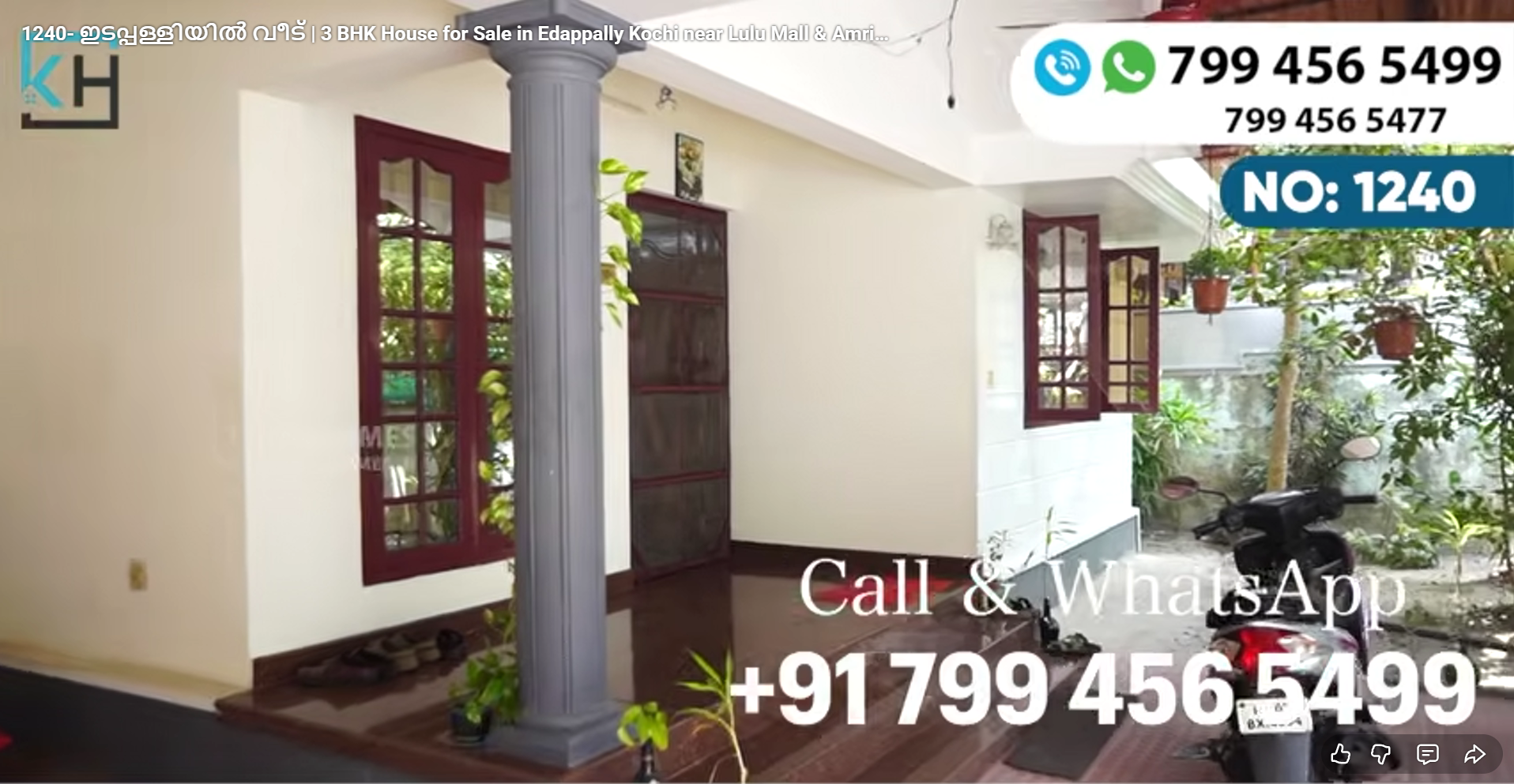 3 BHK House for Sale in Edappally Kochi near Lulu Mall & Amrita Hospital